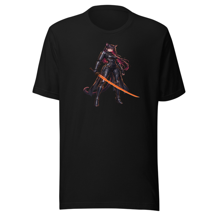 Cyber Samurai Oversized Black Tee