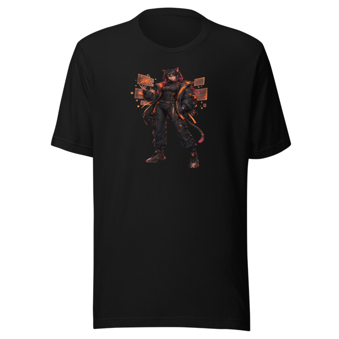 Netrunner Oversized Black Tee