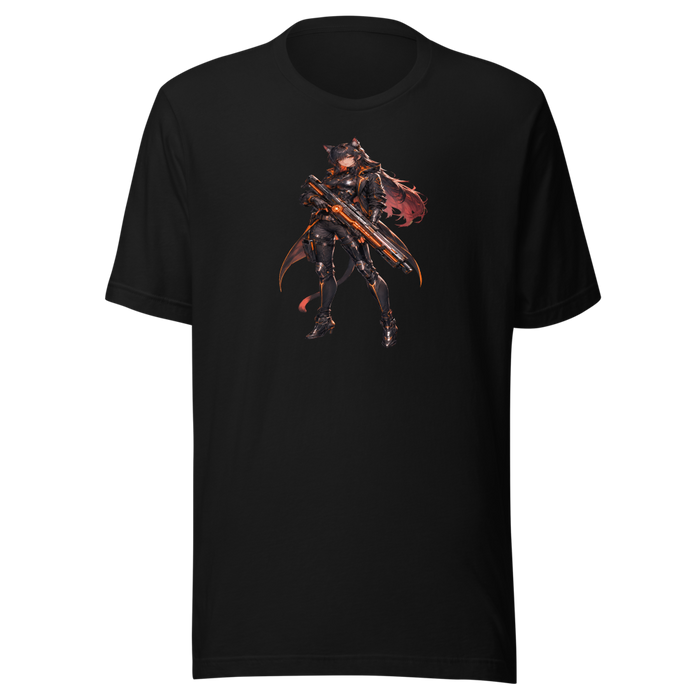 Mech Gunner Oversized Black Tee