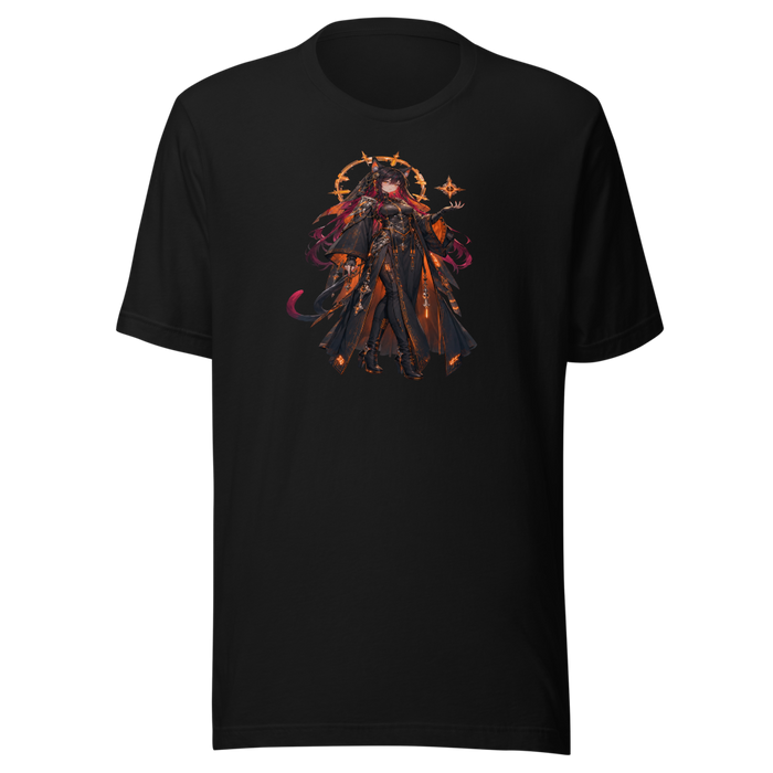 Cyber Priestess Oversized Black Tee