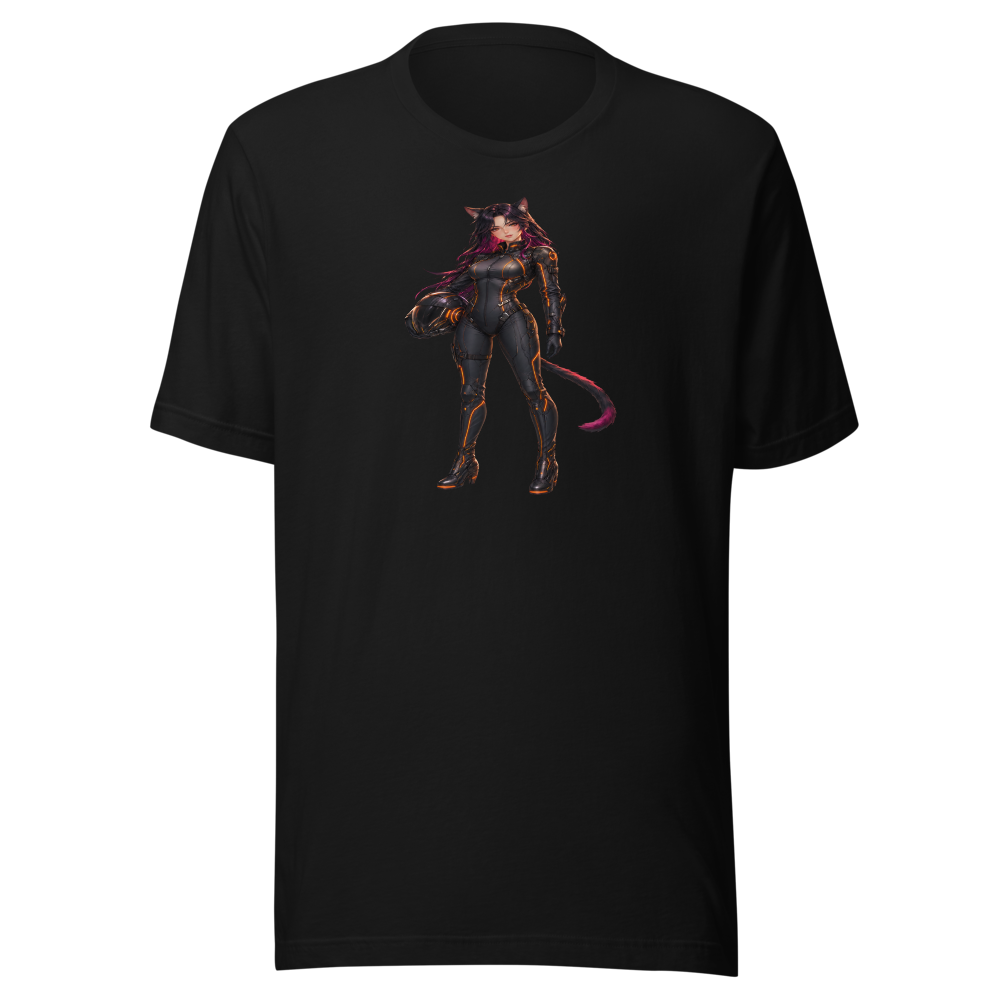 Mecha Pilot Oversized Black Tee