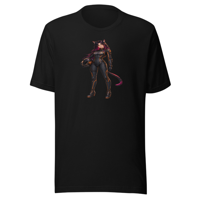 Mecha Pilot Oversized Black Tee