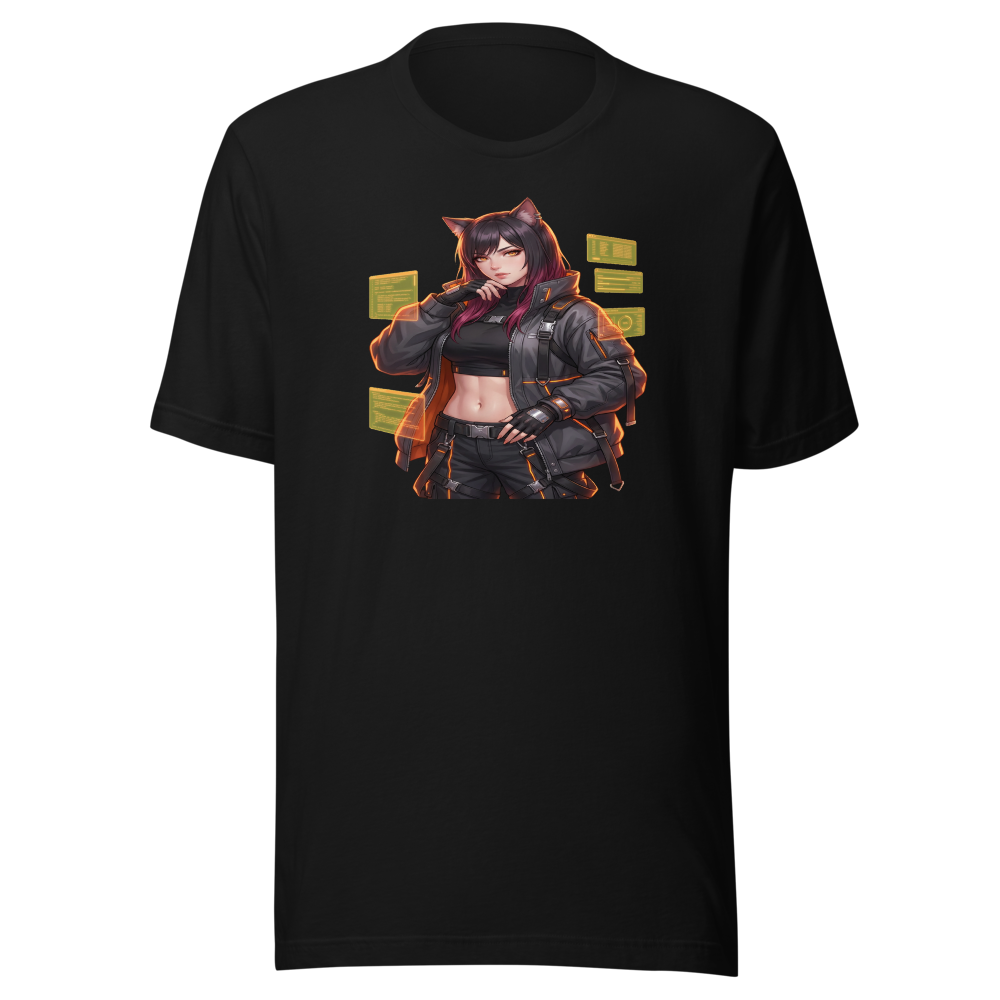 Neko Netrunner Oversized Tee