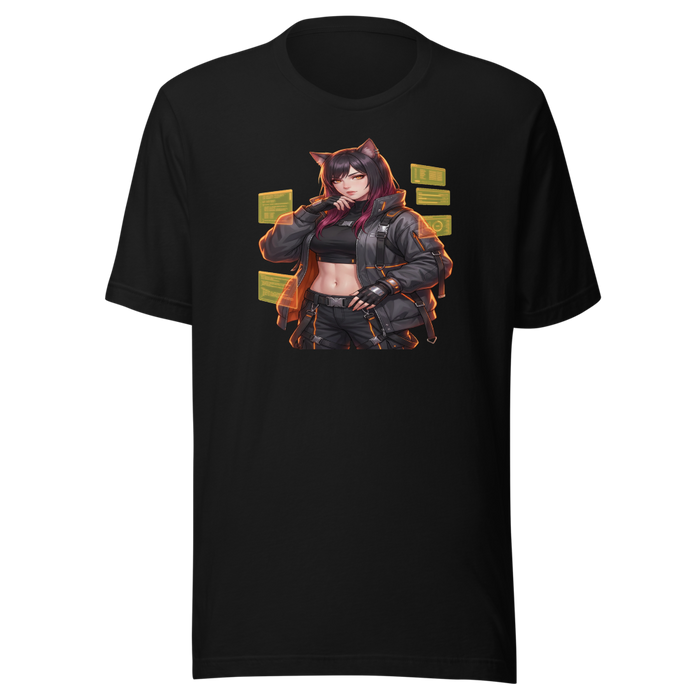 Neko Netrunner Oversized Tee