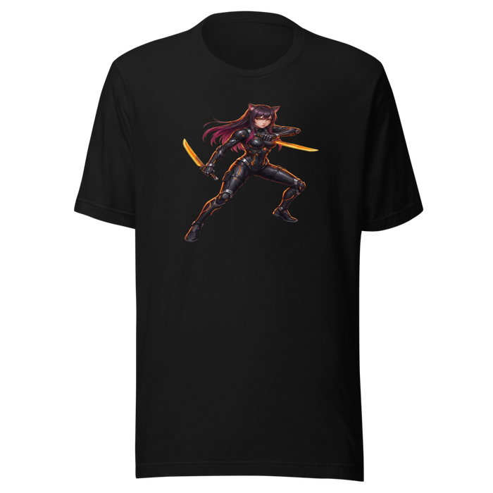 Neko Assassin Oversized Black Tee